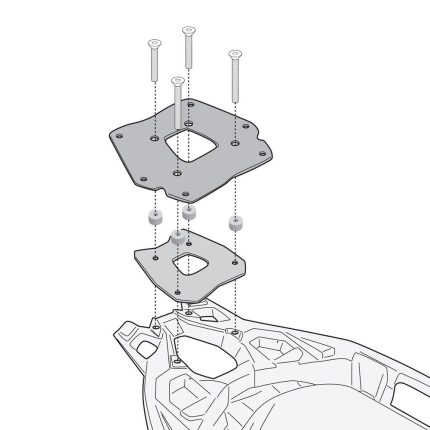 Nosač centralnog kofera Kappa BMW C 400 GT (19-23) KR5136
