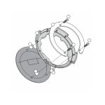 Nosač Tanklock torbe Kappa Kawasaki Versys 1000 (12-14) BF04K
