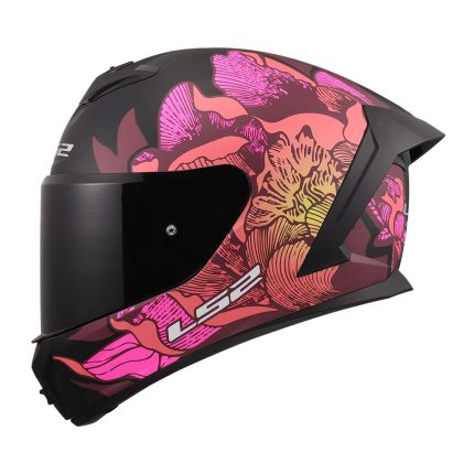 Kaciga LS2 Full Face FF820 RAPID III POPIES II crno roza