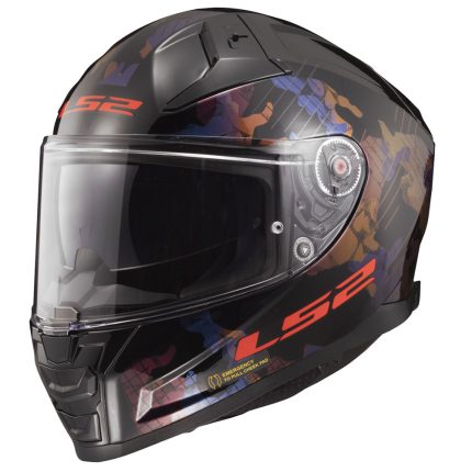 Kaciga LS2 Full Face FF811 VECTOR II KAMO crno plava sa naočarima