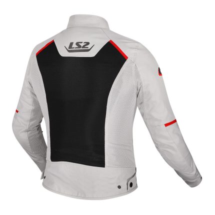 Jakna LS2 BREEZE ženska sivo crno crvena