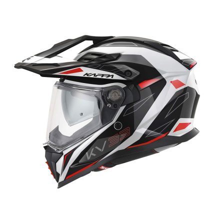 Kaciga Kappa Enduro KV33 WIZARD belo crno crvena