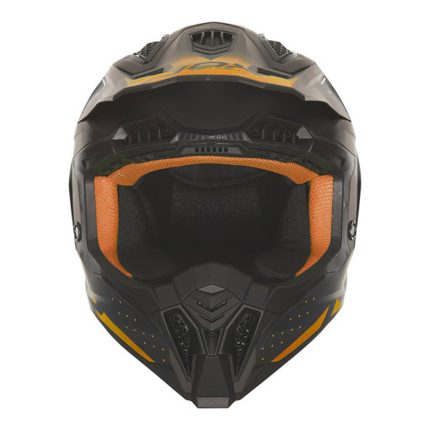 Kaciga NOX Cross N634 GRADIANT narandžasto mat crna