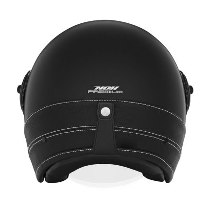 Kaciga NOX HERITAGE PREMIUM crna sa crnom kožom