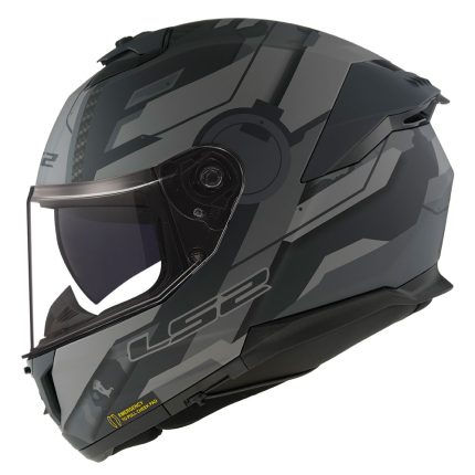 Kaciga LS2 Full Face FF808 STREAM II SHADOW titanium siva sa naočarima