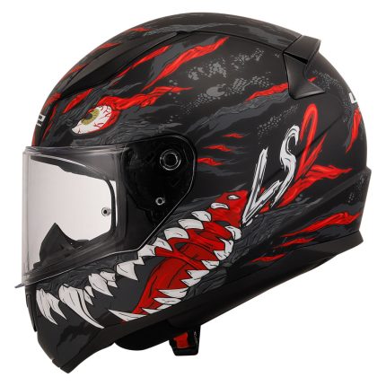 Kaciga LS2 Full Face FF353 RAPID II KAIJU crno belo crvena