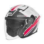 Kaciga NOX Jet N130 EKTO rozo bela