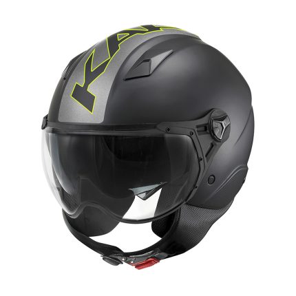 Kaciga jet Kappa KV57 STRIKER crno titanium žuta