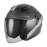 Kaciga NOX Jet N130 EKTO mat crno srebrna