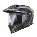 Kaciga Kappa Enduro KV33 WIZARD mat sivo crno žuta