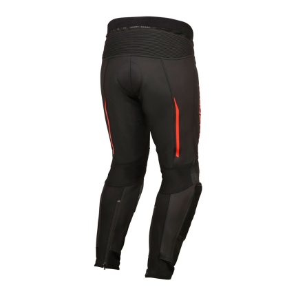 Pantalone kožne MODEKA VALYANT crno crvene
