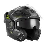 Kaciga NOX PREMIUM SPINNER ARK Flip Up sa naočarima žuto mat crna
