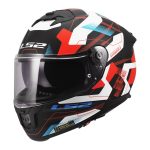Kaciga LS2 Full Face FF808 STREAM II MIKA belo plavo crvena