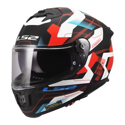 Kaciga LS2 Full Face FF808 STREAM II MIKA belo plavo crvena
