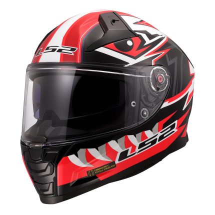 Kaciga LS2 Full Face FF811 VECTOR II BUNDRI crno crvena