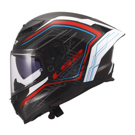 Kaciga LS2 Full Face FF807 DRAGON SUBIC belo plavo crvena