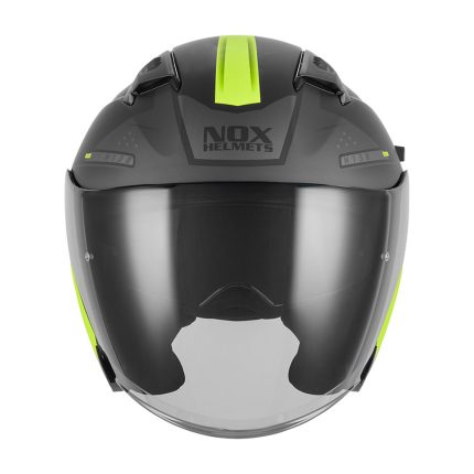 Kaciga NOX Jet N130 EKTO mat crno žuta