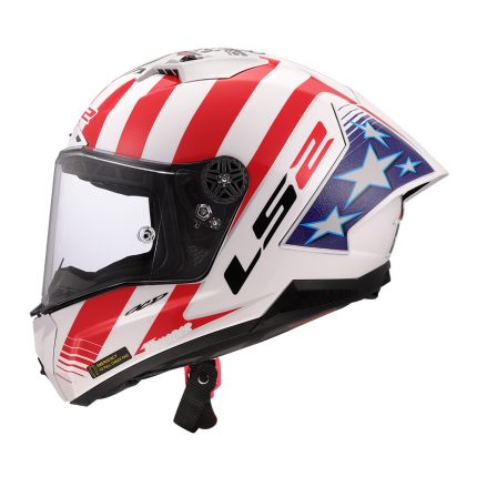 Kaciga LS2 Full Face FF805 THUNDER CARBON GP AERO REPLICA BAZ crveno belo plava