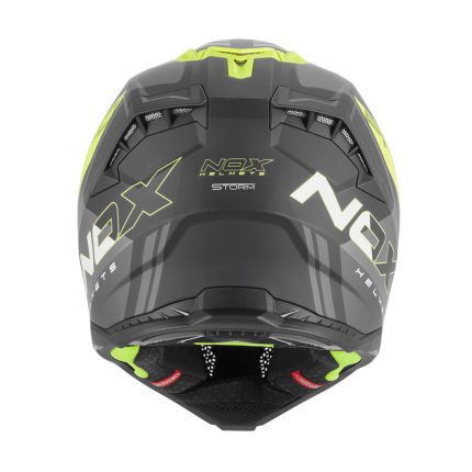 Kaciga NOX Cross N634 STORM žuto mat crna