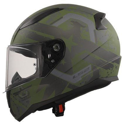 Kaciga LS2 Full Face FF353 RAPID II THUNDER BIRDS vojna zelena