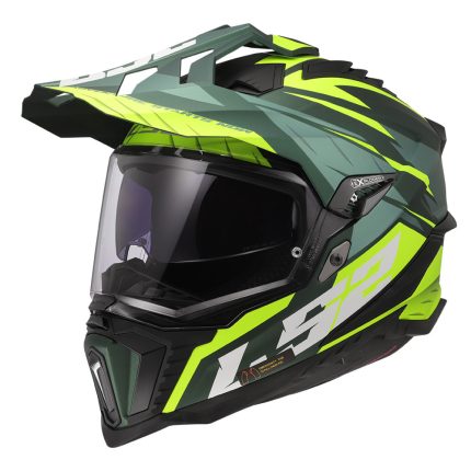 Kaciga LS2 Enduro MX701 EXPLORER SPIRE zeleno žuta