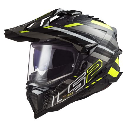 Kaciga LS2 Enduro MX701 EXPLORER EDGE CARBON crno bela
