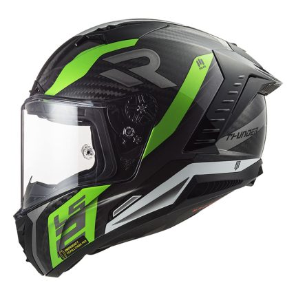 Kaciga LS2 Full Face FF805 THUNDER CARBON SUPRA mat crno zelena