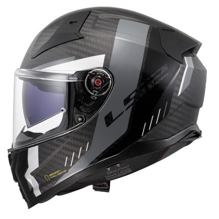 Kaciga LS2 Full Face FF811 VECTOR II CARBON GRID mat crno siva sa naočarima
