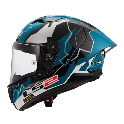 Kaciga LS2 Full Face FF805 THUNDER CARBON GP AERO REPLICA HUERTAS plavo bela