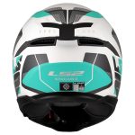 Kaciga LS2 Full Face FF808 STREAM II ROAD CYAN svetlo siva sa naočarima