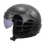 Kaciga LS2 Jet OF601 BOB II COSMIC crno siva